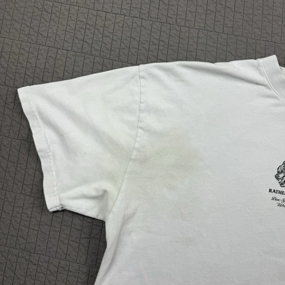 Darc Sport T Shirt Men's XXL White Wolves Bodybuilding Gym Workout Boxy Fit‎ - Picture 7 of 14